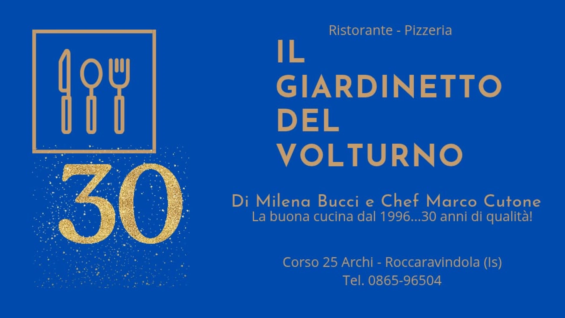 “Il Giardinetto del Volturno” festeggia i suoi primi 30 anni di attività.